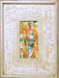 Listed Artist Ralph Taylor, Abstract, Oil on Board, Framed