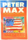 Signed Peter Max 1992 Eastern European Tour Poster