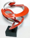 Robbie Robins Abstract Red Sculpture