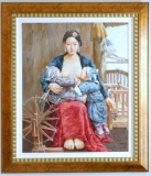 Dexiang Qian Oil on Canvas, Framed, Signed