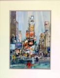 NYC Times Square, Oil on Canvas, Framed, Signed