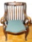 Antique Upholstered Wooden Chair