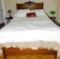 Tiger Oak Queen Bed with Tempur-Pedic Mattress