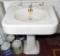 Vintage White Bathroom Pedestal Sink