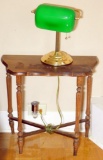 Two Small Side Tables with Lamps