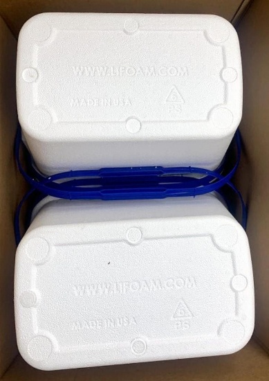 Made in USA Styrofoam Coolers with Handles, PALLET, 96 Units