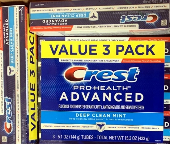 Crest Pro-Health Advanced Toothpaste, 186 Tubes