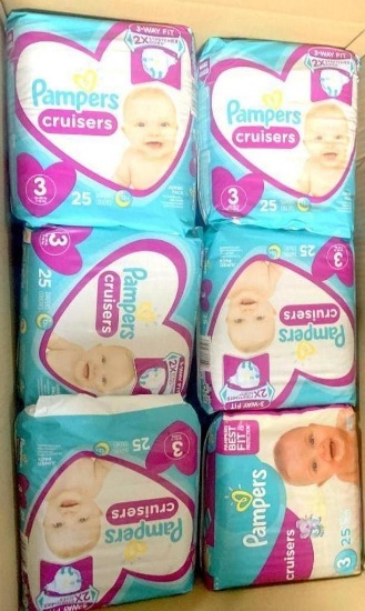 Pampers Cruisers Diapers size 3, 24 Units