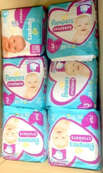 Pampers Cruisers Diapers size 3, 24 Units