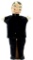 Man in Black Suit, Cloth Hand Puppet