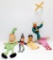 Grouping of Five Dolls and Marionette Puppet