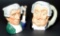 Royal Doulton Apothecary and The Lawyer Small Character Mugs