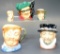 Lot of Five Royal Doulton Toby Character Mugs
