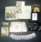 Grouping of Ladies Purses, Silk Handkerchief, Pocket Calendar, Hair Clip and Beaded Necklace
