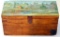 Listed Artist Evelyn Marie Allen Faherty Painted Wooden Box