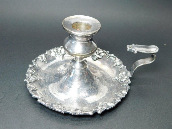 Sterling Silver Candle Holder and Candle Snuffer
