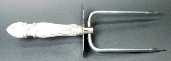 Sterling Silver Two-Prong Meat Carving Fork