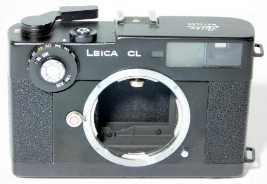 Leitz Leica CL 35mm Rangefinder Film Camera Body with Case and Papers