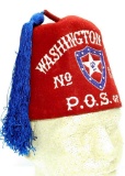 P.O.S. of A. Washington Camp No. 869 Fez with Matching Pouch