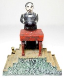 Magician Bank Mechanical Cast Iron Bank