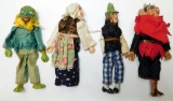 Grouping of Four Scary Puppet Dolls