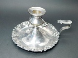 Sterling Silver Candle Holder and Candle Snuffer