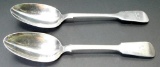 Grouping of Two William Mortimer Sterling Silver Serving Spoons