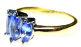 Gold and Tanzanite Ladies Ring