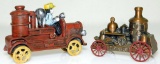 Grouping of Two Firetruck Toys