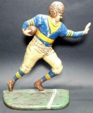 Vintage Cast Iron Football Player Doorstop