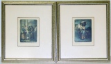 Two Newer Framed Lithographs by Francis Wheatley