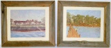 Two Shoreline Lithographs Framed, Numbered and Signed Ann G. Mayne