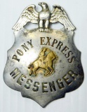 Vintage Ed Jones Pony Express Messenger Badge Old West