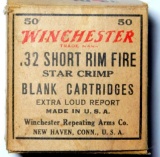 15 Full Boxes of Antique .32 Caliber Blank 'Star Crimp' Ammo