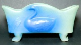 Van Briggle Art Pottery Planter w/ Swan and Leaf Design, Includes Frog