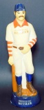 Smooth as Silk Kessler Chalkware Advertising Piece Baseball Player