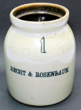Recht & Rosenbaum 1 Gallon Stoneware Crock