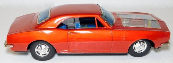 Bandai Japan 1960s Chevrolet Camaro Battery Operated Tin Toy