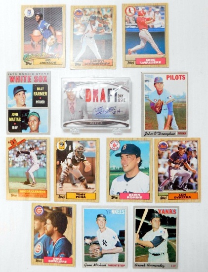Large Grouping of MLB Baseball Cards and NBA Draft Day Pack
