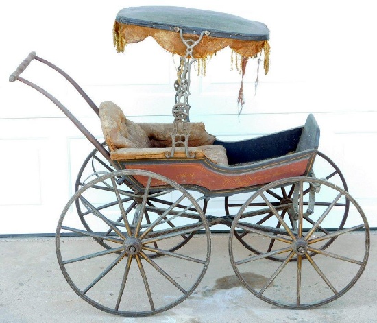 Antique Pram Baby Carriage