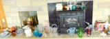 Assorted Glassware, Serving Pieces and Decor