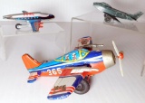 Five (5) Metal Airplane Toys from Hubley, ATC, and Midge Toy