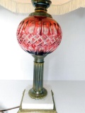 Boudoir Lamp w/ Fringed Shade