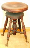 Ball and Claw Piano Stool