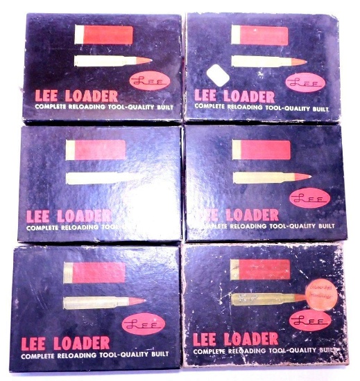 Six Lee Loader Kits in Various Calibers