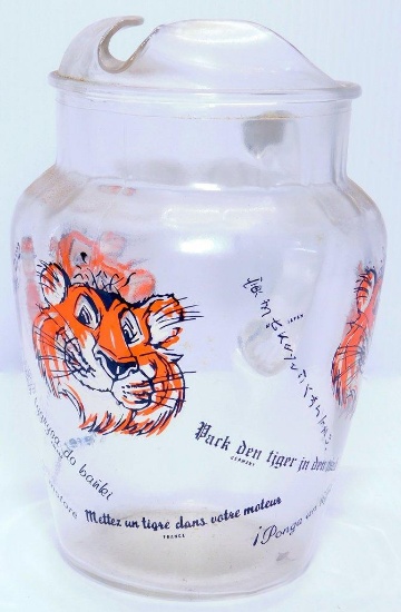 ESSO Promo Gas Station ?Put A Tiger In Your Tank? Glass Pitcher