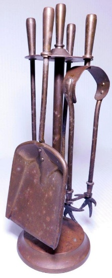 Small or Possible Salesman Sample Fireplace Tool Set