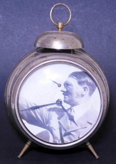 Adolf Hitler Alarm Clock, German Made, WW2