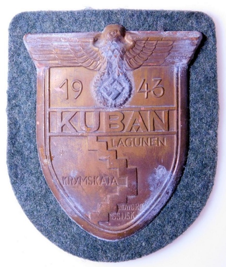 WWII Army Heer 1943 KUBAN Sleeve Shield