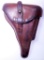 Brown Leather German Police Holster, Heger & Linde